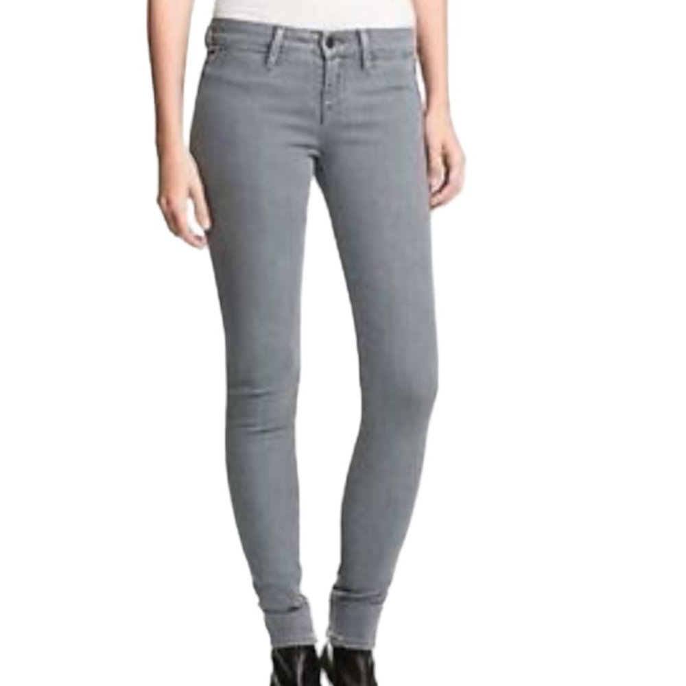 Vince Jeans Slim Straight Jeans Gray Wash 30